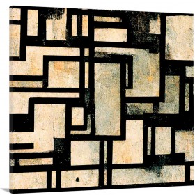 Cuadro abstracto moderno y decorativo ByN_04 - Cuadrostock