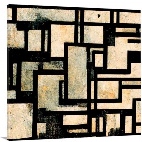 Cuadro abstracto moderno y decorativo ByN_05 - Cuadrostock