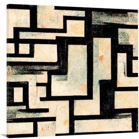 Cuadro abstracto moderno y decorativo ByN_06 - Cuadrostock