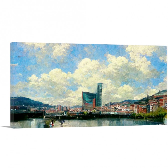 Cuadro decorativo de Bilbao City 005 - Cuadrostock