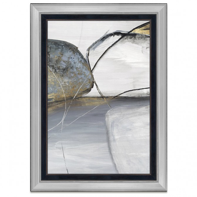 Conjunto de 2 cuadros abstractos con elegante enmarcación - Cuadrostock