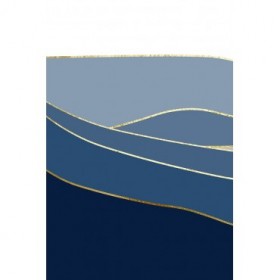 Navy Gold Landscape 1 - Cuadrostock