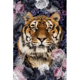 Tiger Deep Floral - Cuadrostock