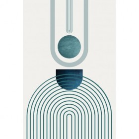Mid CenturyModern Navy Teal 1 - Cuadrostock