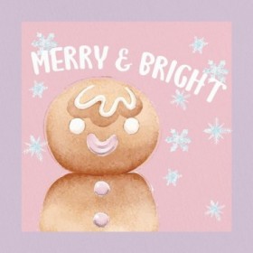 Gingerbread Man Merry And Bright - Cuadrostock