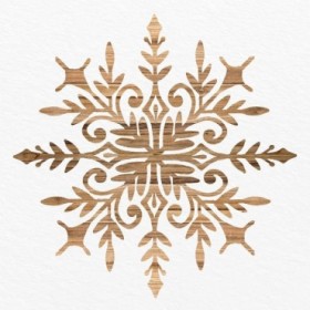 Wooden Snowflake 1 - Cuadrostock