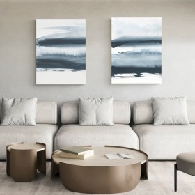 Díptico con cuadros verticales decorativos disponible en varios tonos de marco