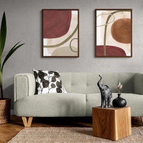 copy of Conjunto de 2 cuadros abstractos