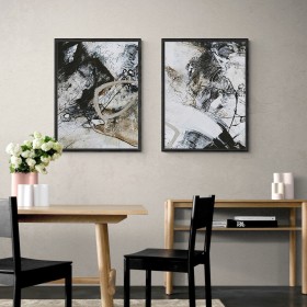 copy of Conjunto de 2 cuadros abstractos