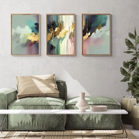 copy of Conjunto de 2 cuadros abstractos