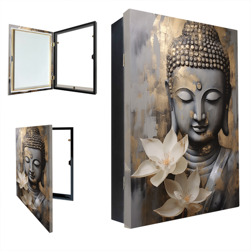Tapa contador caja de luz vertical con cuadro zen