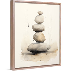 Cuadro decorativo de piedras estilo zen - Cuadrostock