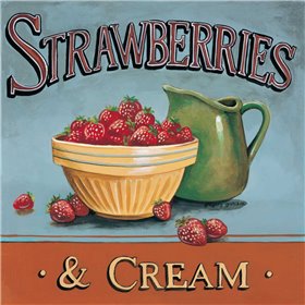 Strawberries and Cream - Cuadrostock