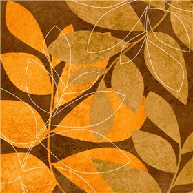 Orange Leaves II - Cuadrostock