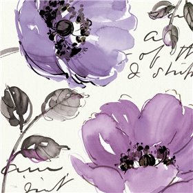 Floral Waltz Plum II - Cuadrostock