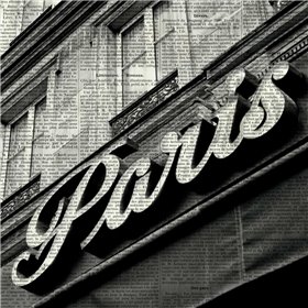 Newsprint Paris - Cuadrostock