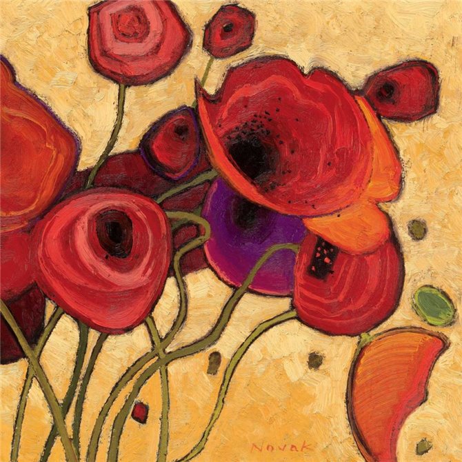 Cuadro para dormitorio - Poppies Wildly II - Cuadrostock