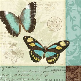 Butterfly Patchwork II - Cuadrostock