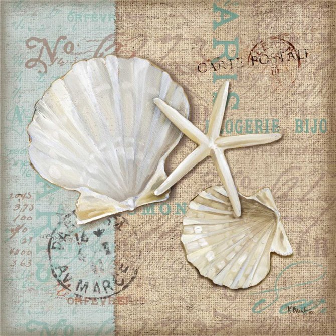 Linen Shells I - Cuadrostock