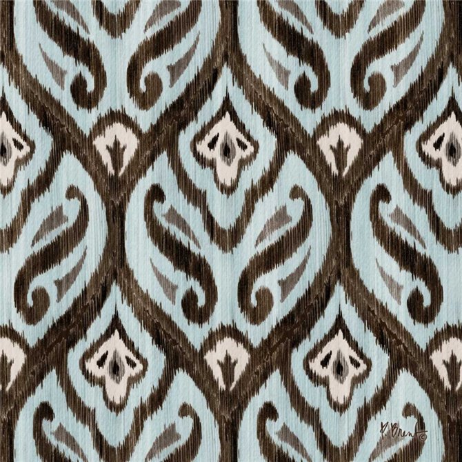 Blue Ikat II - Cuadrostock