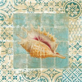 Shell Tiles II Blue