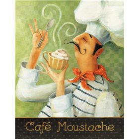 Cafe Moustache II - Cuadrostock