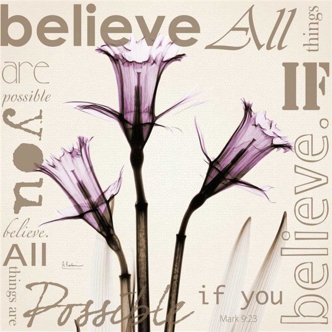 Believe - Violet Daffodils