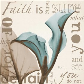 Cuadro para dormitorio - Faith - Blue Calla Lily - Cuadrostock