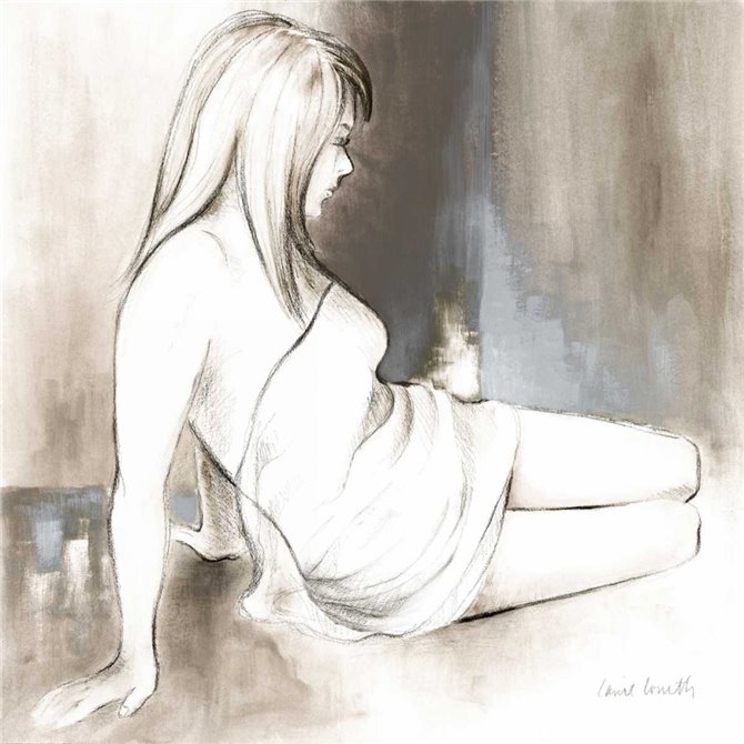 Sketched Waking Woman II - Cuadrostock