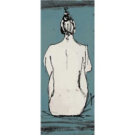 Nude Sketch on Blue II