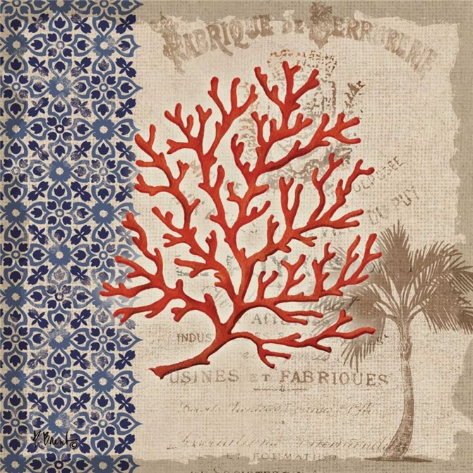 Burlap Coral I