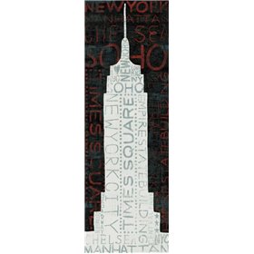 Empire State Building - Red - Cuadrostock