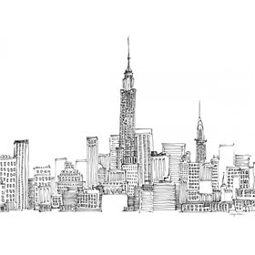 New York Skyline Crop - Cuadrostock