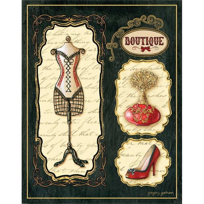 Paris Boutique En Rouge I - Cuadrostock