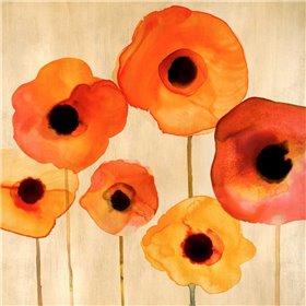 Cuadro para dormitorio - Orange Poppies II - Cuadrostock