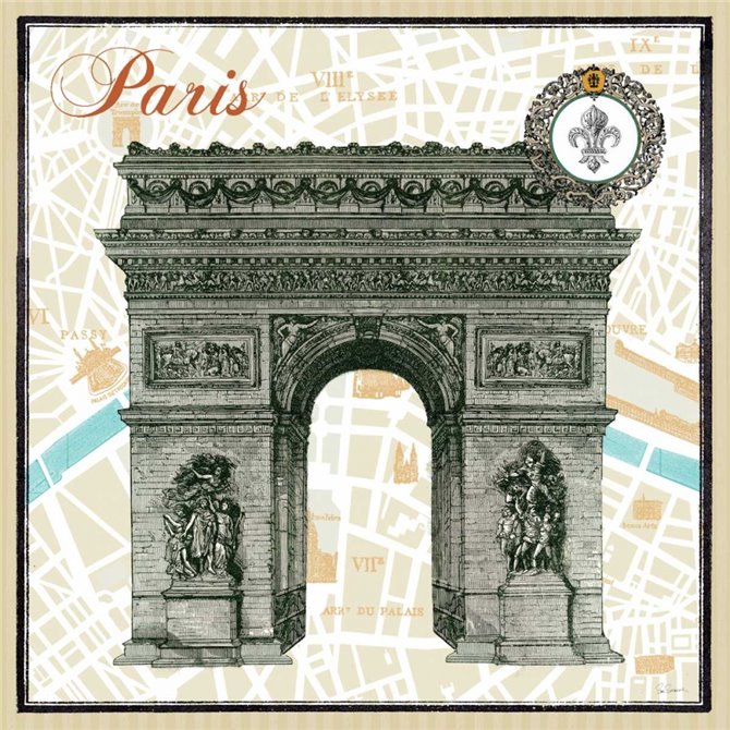 Monuments des Paris Arc - Cuadrostock