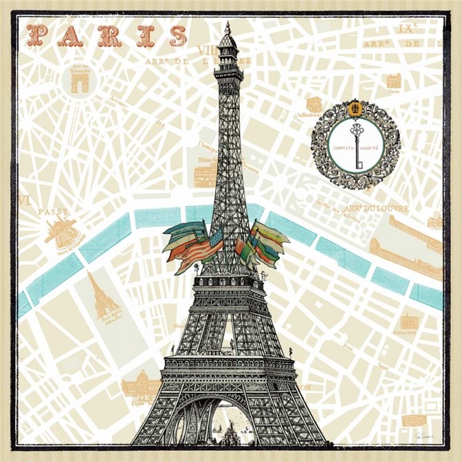 Monuments des Paris Eiffel - Cuadrostock