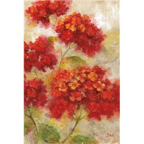 Red Floral I