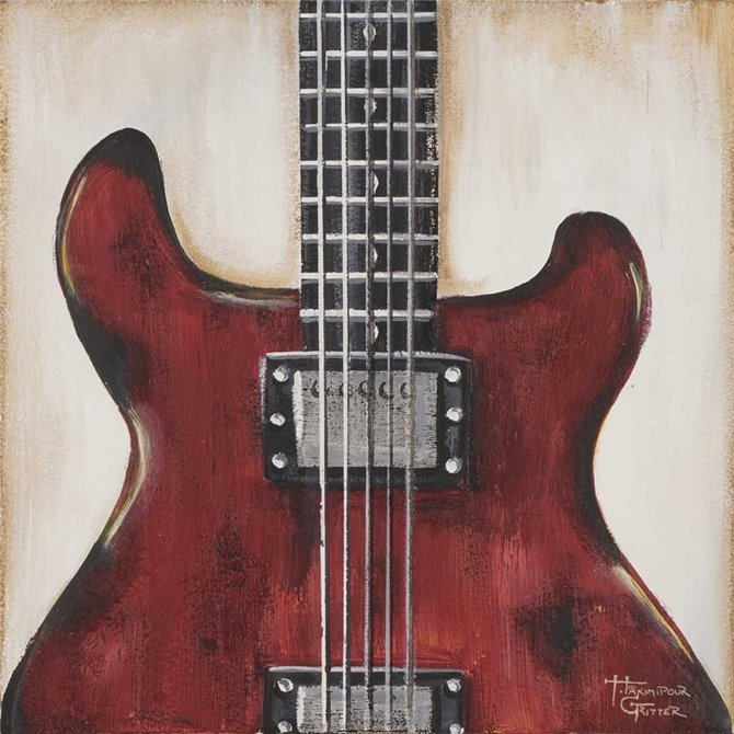 Fender - Red Guitar - Cuadrostock