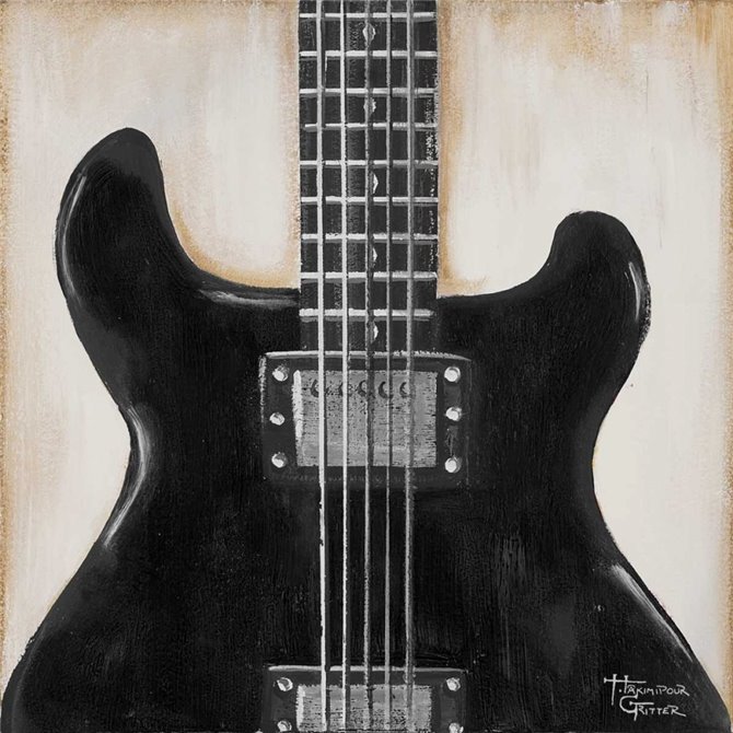 Black Guitar - Cuadrostock