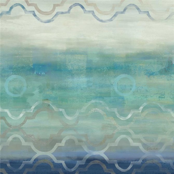Abstract Waves Blue-Gray I