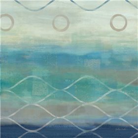 Abstract Waves Blue-Gray II - Cuadrostock