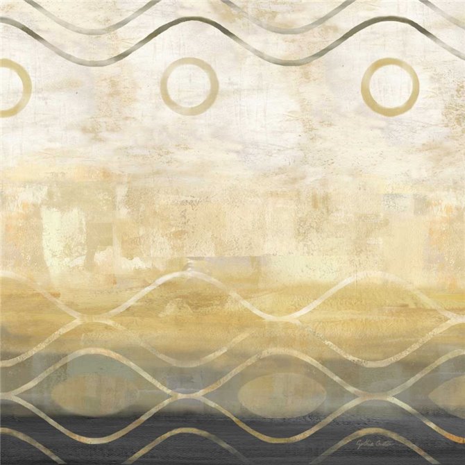 Abstract Waves Black-Gold II