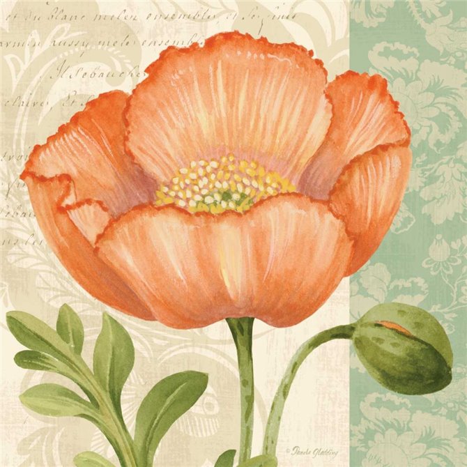 Pastel Poppies II - Cuadrostock