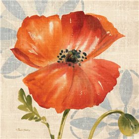 Cuadro para dormitorio - Watercolor Poppies I - Cuadrostock