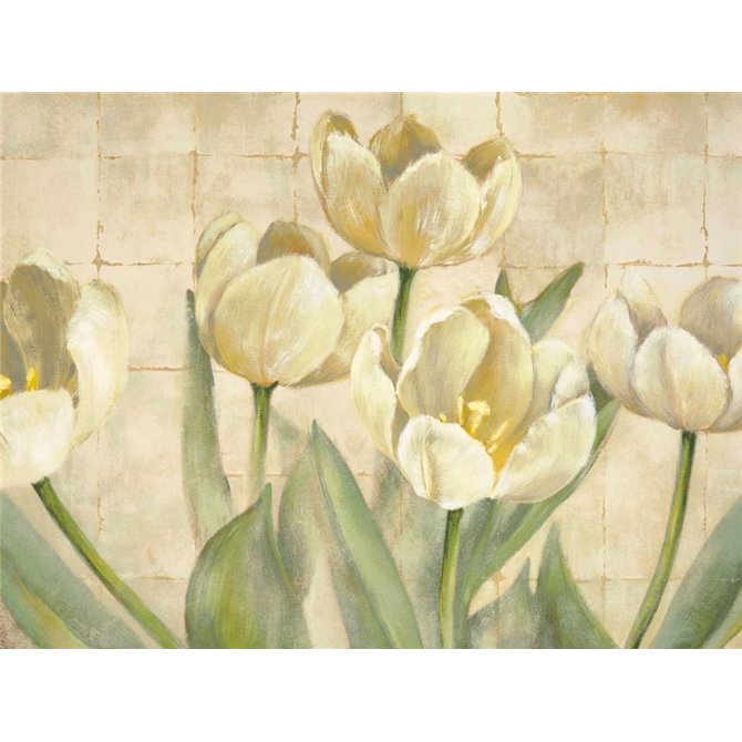 White Tulips on Ivory