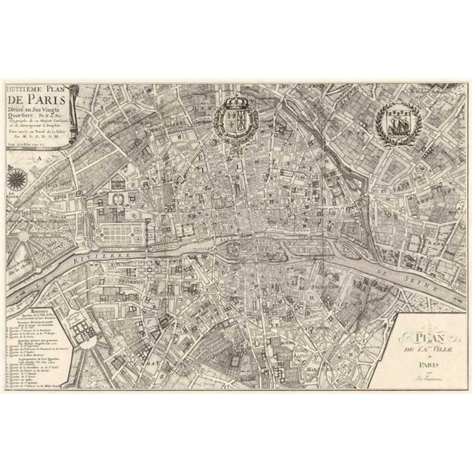 Plan de la Ville de Paris 1715