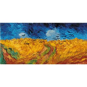 Wheat Field with Crows