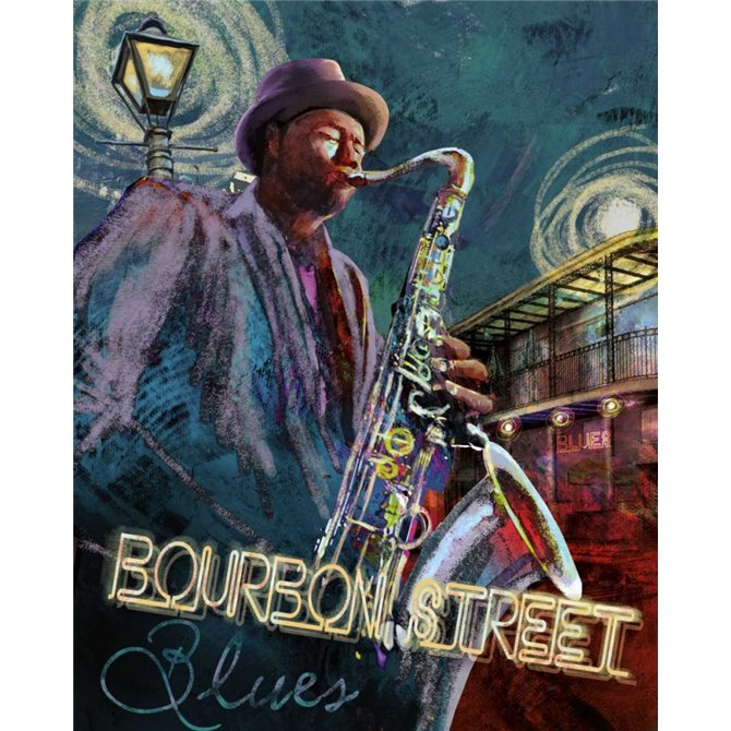 Bourbon St. Blues - Cuadrostock