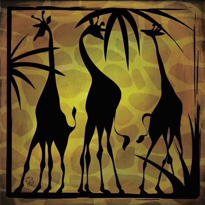 Safari Silhouette III - Cuadrostock
